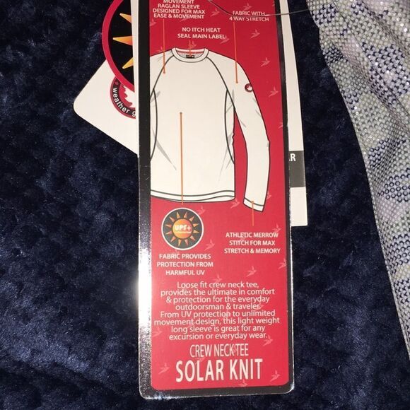 Solar Knit NEW Canada Weather Gear Fishing Digi camouflage Long Sleeve Shirt-L - Picture 7 of 7